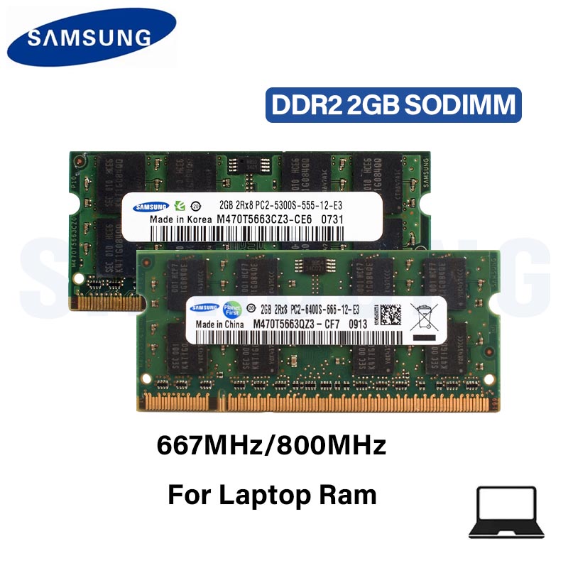 SAMSUNG DDR2 2GB PC2 5300S 640 - Ddr2 Ram avaliação e preço