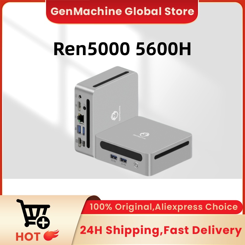    GenMachine Mini PC AMD Ryz - Ddr4 Desktop Ram avaliação e preço