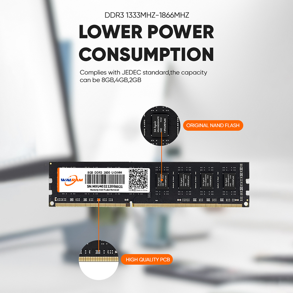 Memória RAM do Desktop, 8GB, 4 - Ecc Ram Server avaliação e preço