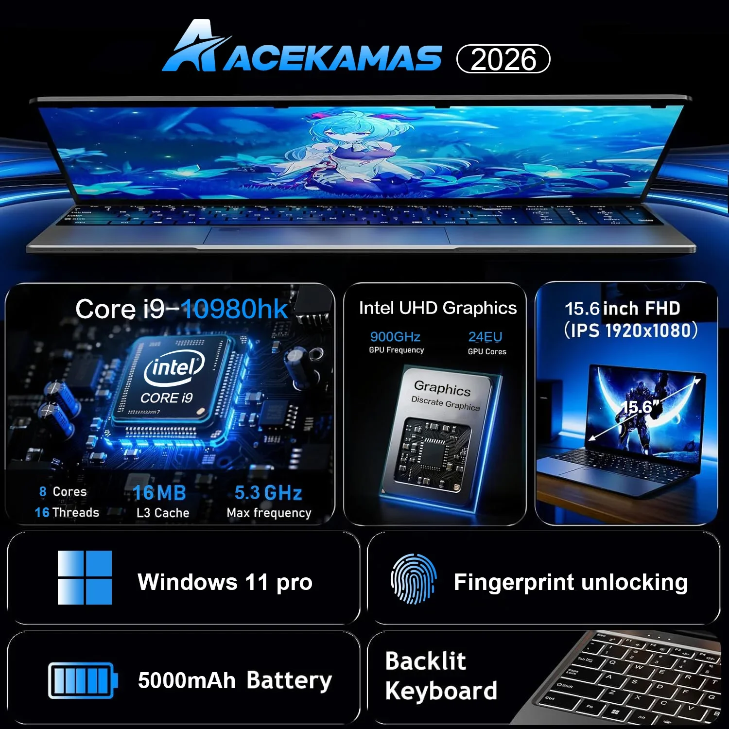 Laptop portátil de 15,6 polega - Ddr4 16Gb avaliação e preço