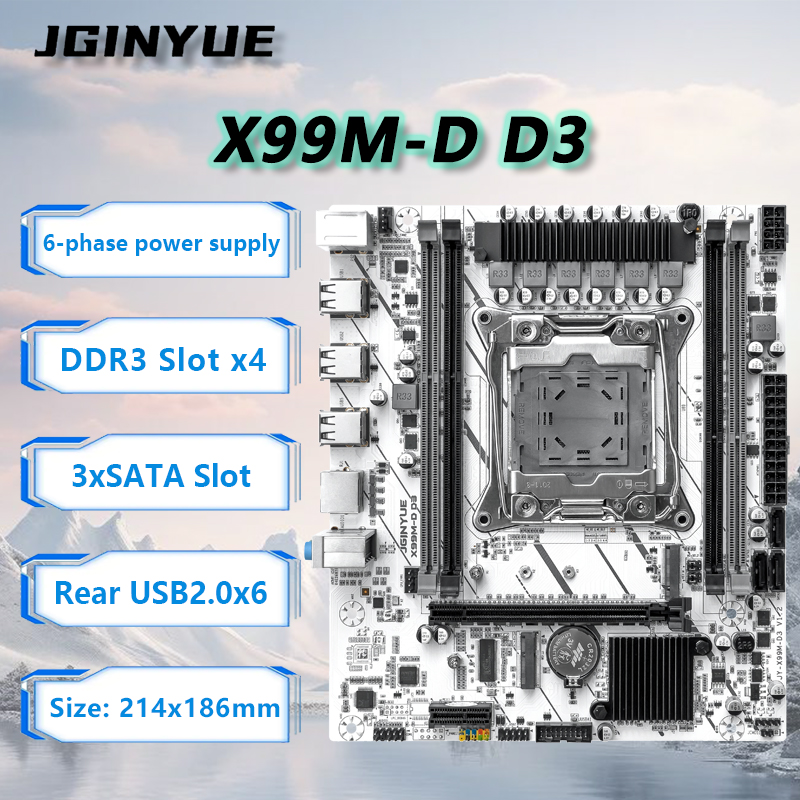 Placa-Mãe JGINYUE X99 LGA2011- - Ecc Ram Server avaliação e preço
