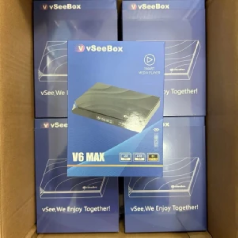 vSeeBox V6 Max |   64GB 8K HD  - Ddr3 8Gb avaliação e preço
