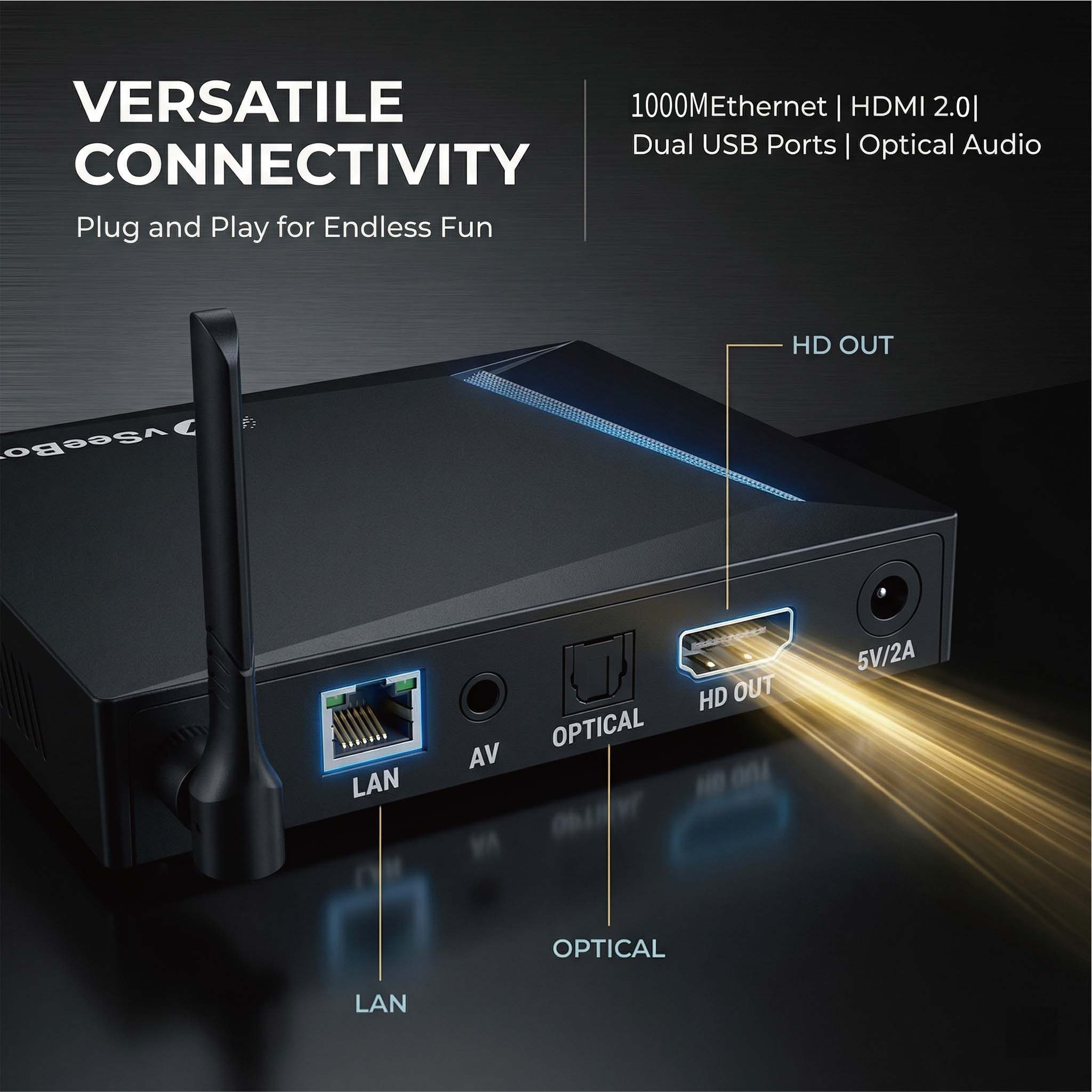 VSeeBox V6 Pro 2026 Mais Recen - Ddr3 8Gb avaliação e preço